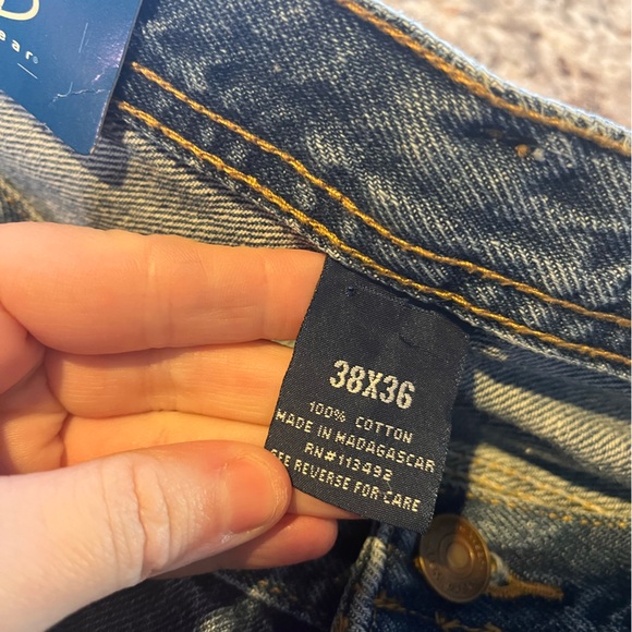 Rugged Wear RW Carpenter jeans men’s 38x36 blue Loose Fit straight NWT heavy - Picture 12 of 12